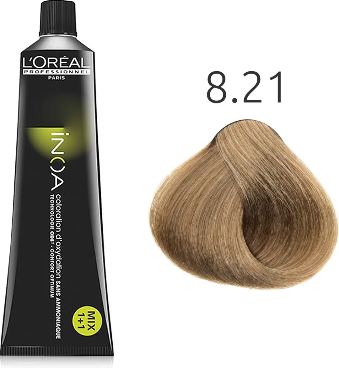 L'Oréal Paris INOA Haarkleuring 60ml - 8.21