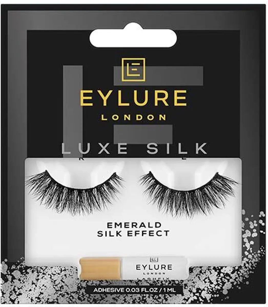 Eylure London Luxe Silk Emerald Wimpers + Lijm