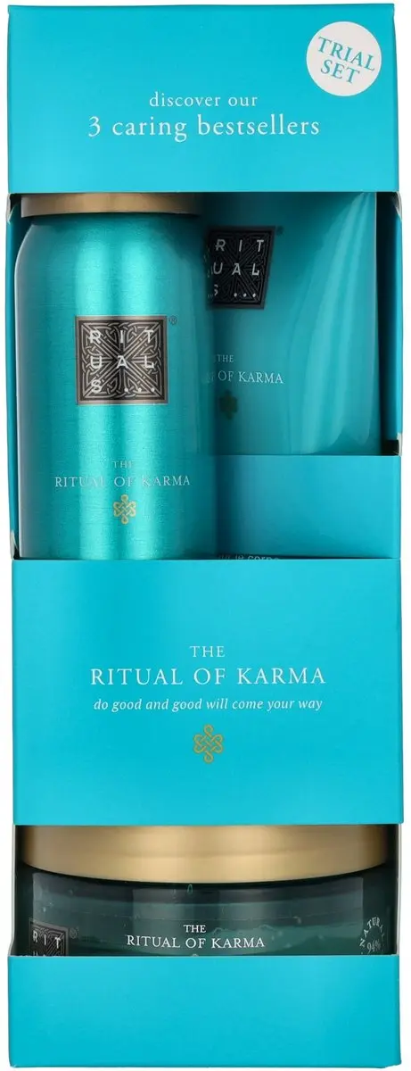 Rituals The Ritual of Karma Giftset - Douchegel Bodyscrub Bodycream 245ml