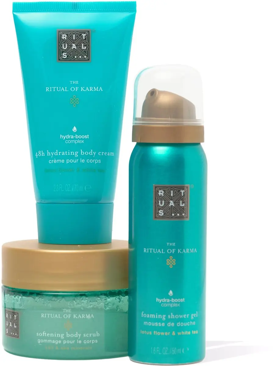 Rituals The Ritual of Karma Giftset - Douchegel Bodyscrub Bodycream 245ml