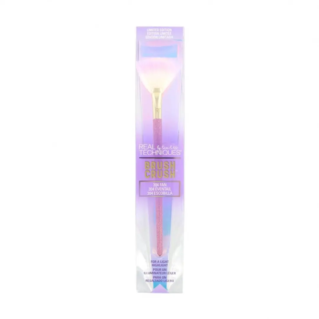Real Techniques Highlighter Brush 304 - Fan Brush - Paars/Rozem