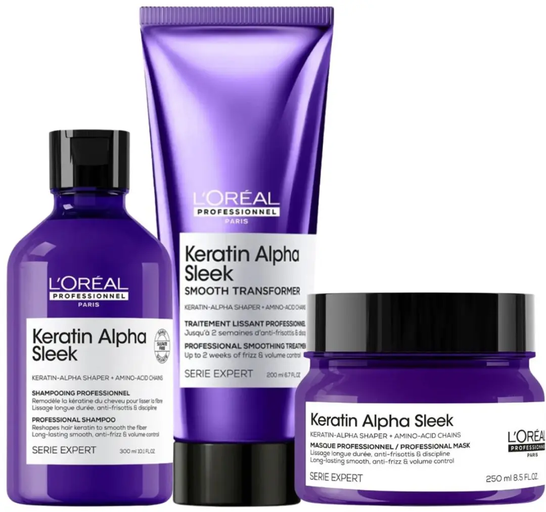 L'Oréal Professionnel Keratin Alpha Sleek Smooth Trio Set