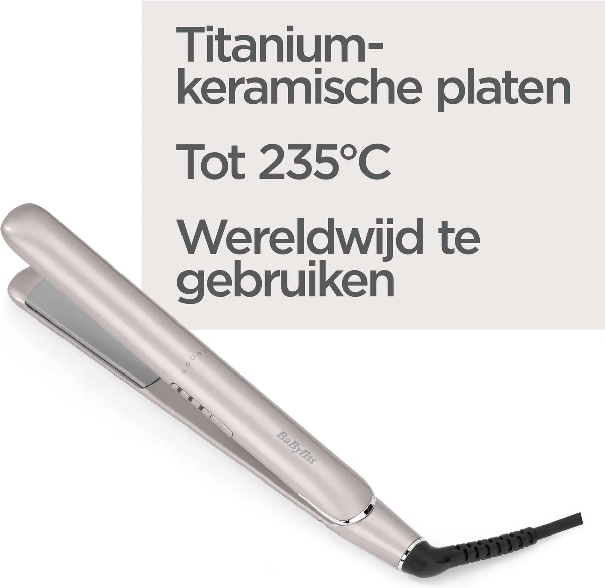 BaByliss Mauve Lustre Styler ST516E Stijltang - 3 standen tot 235°C
