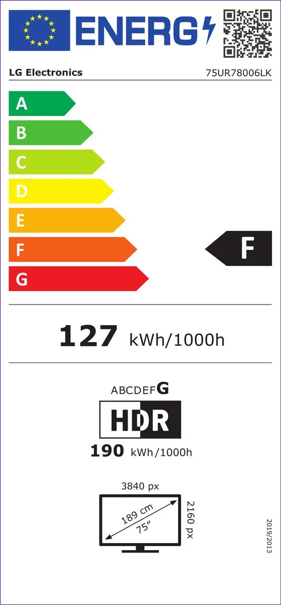 LG 75UR78006LK 75 inch 4K LED TV - Zwart