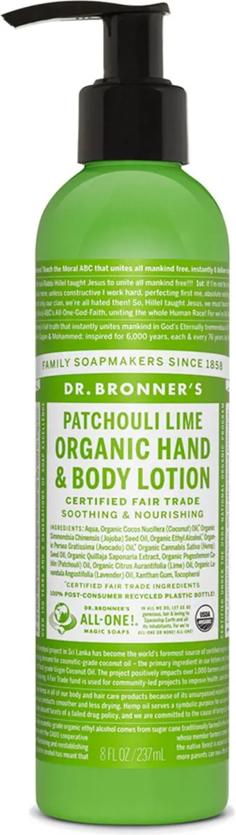 Dr. Bronner's Bodylotion Patchouli Lime 240ml