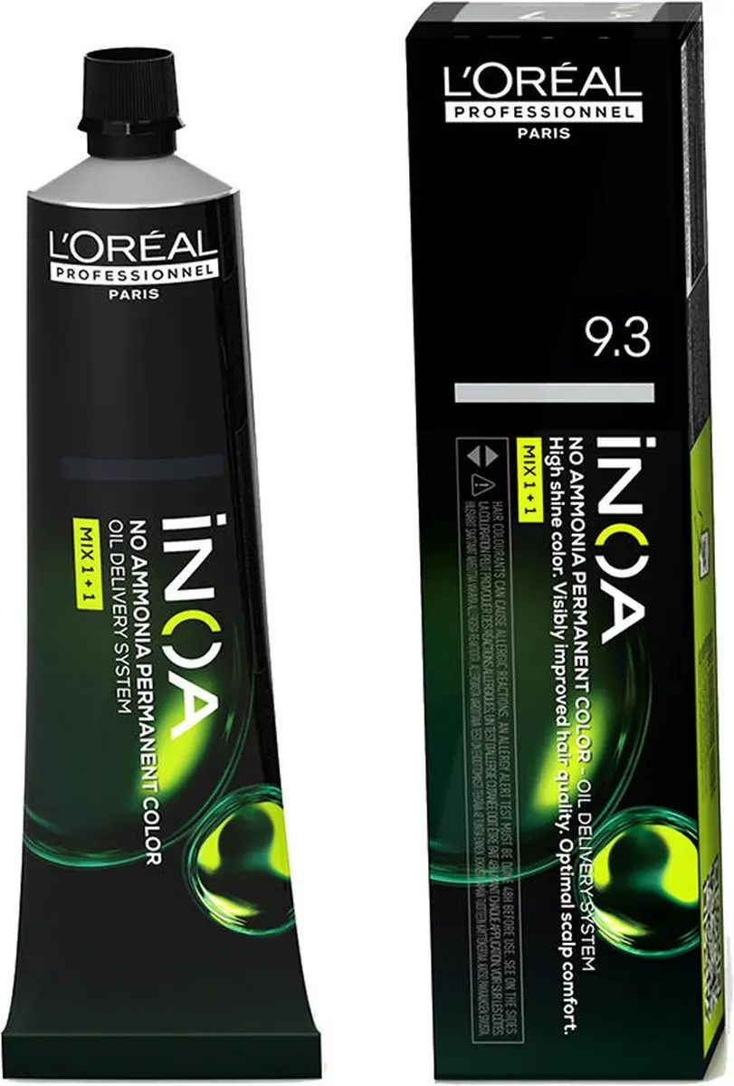 L'Oréal Professionnel Inoa Nº 9.3 Zeer Licht Goudblond Permanent 60g