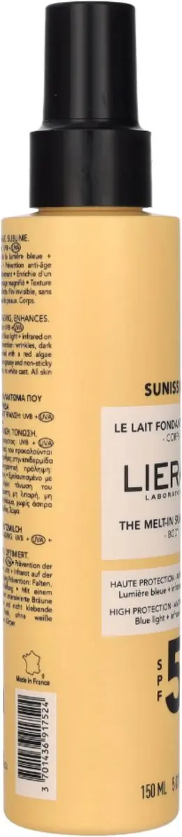Lierac Sunissime SPF 50 Zonnemelk 150ml