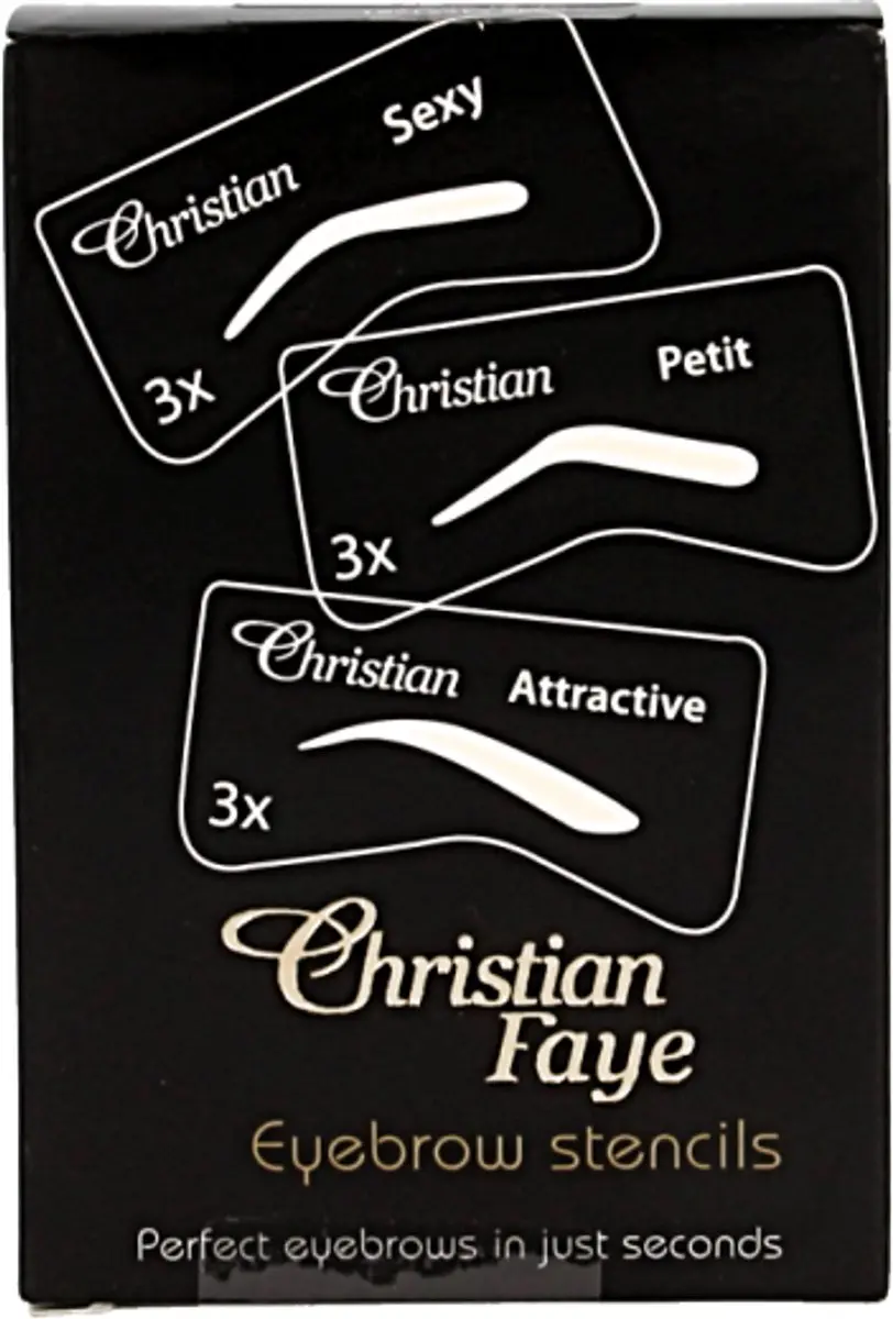 Christian Faye Eyebrow Stencil Set - 1 Stuk