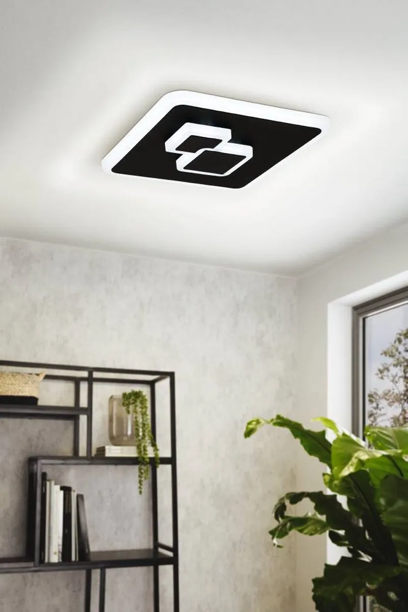 Eglo Cadegal Plafondlamp LED 20cm - Zwart/Wit