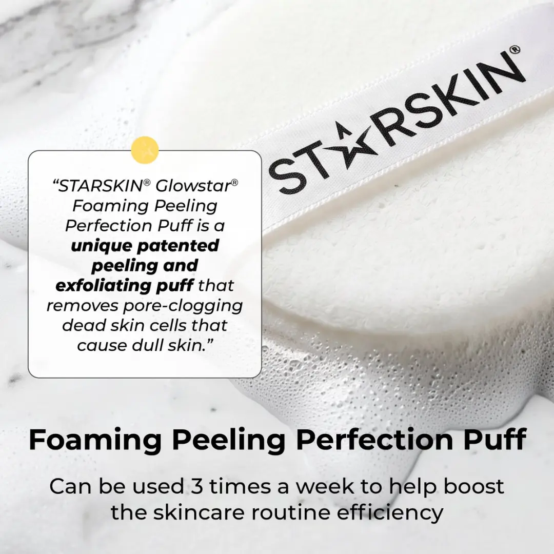 Starskin Glowstar Foaming Peeling Puff - Vitamine C & AHA - 44g