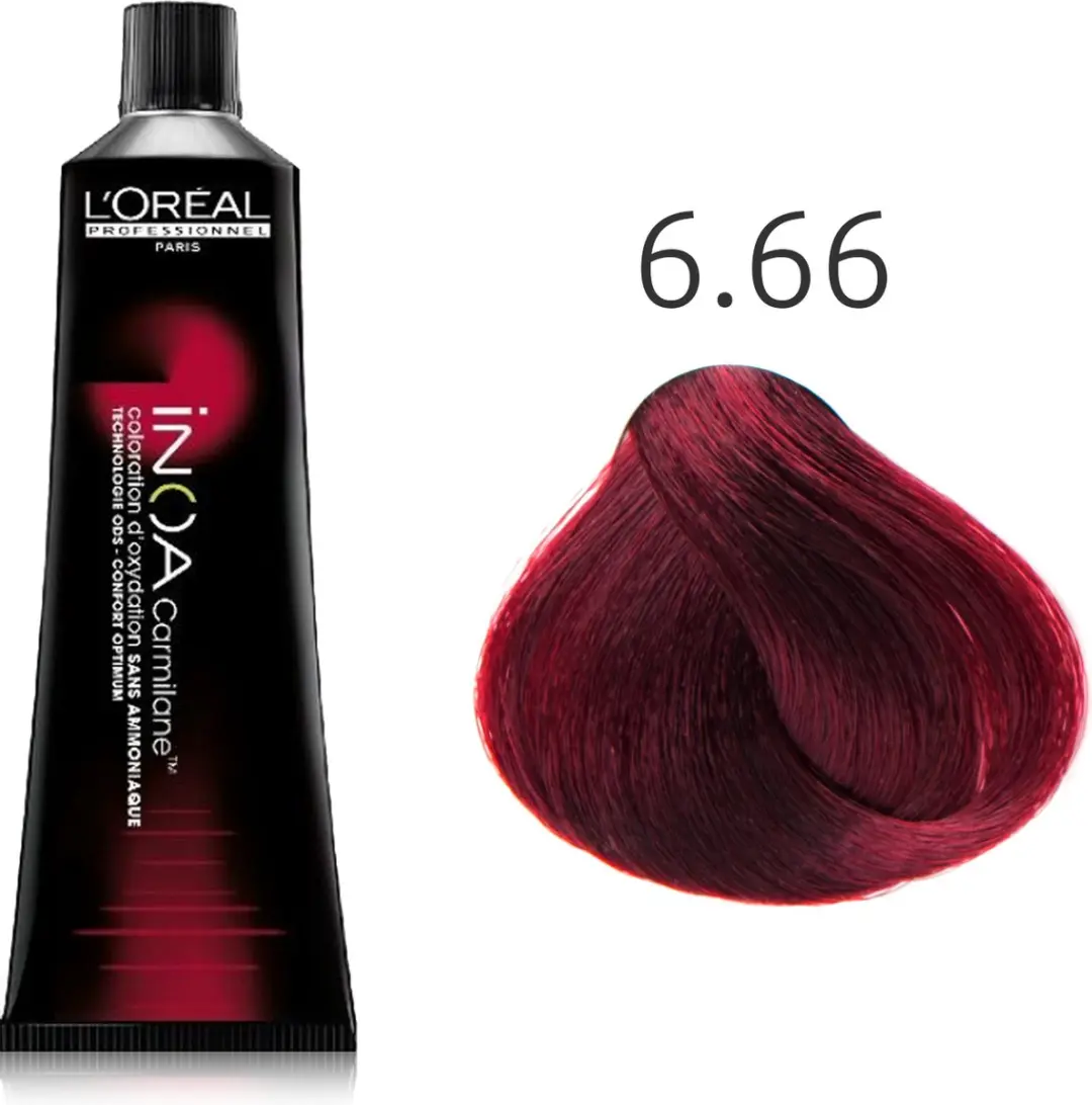 L'Oréal Paris INOA Permanent Haarkleur C6.66 60ml