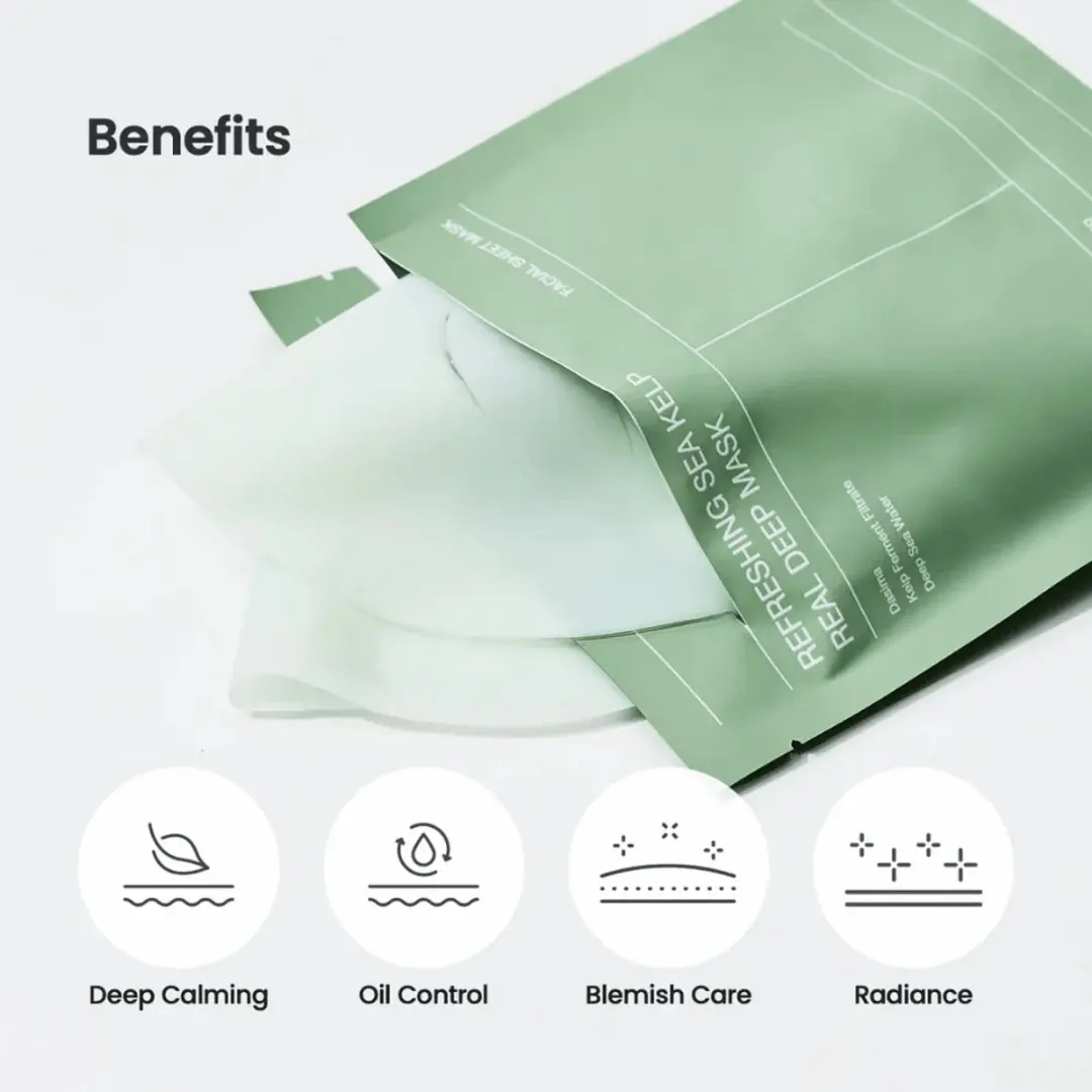 Biodance Refreshing Sea Kelp Real Deep Mask - 4 Stuks