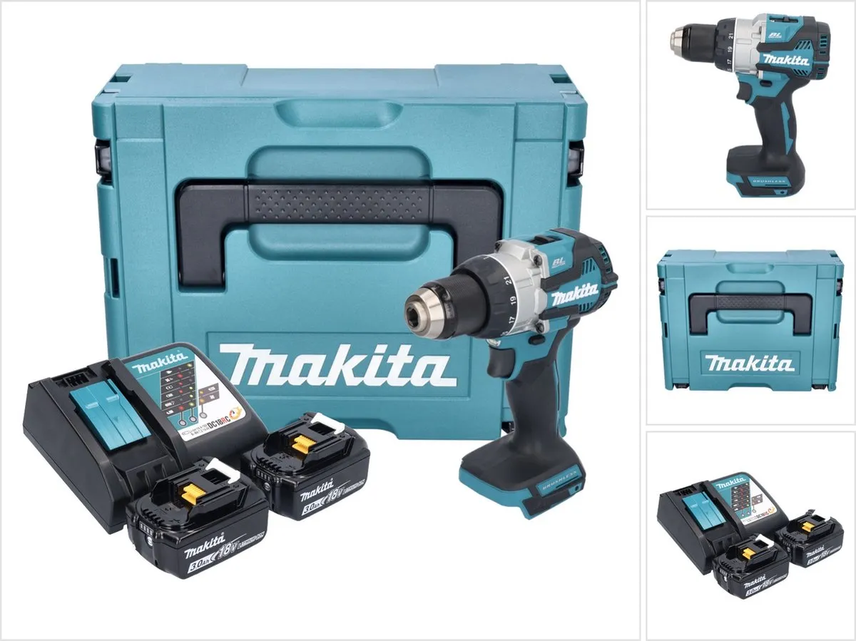 Makita DDF489RFJ Accuboormachine 18V 73Nm Borstelloos