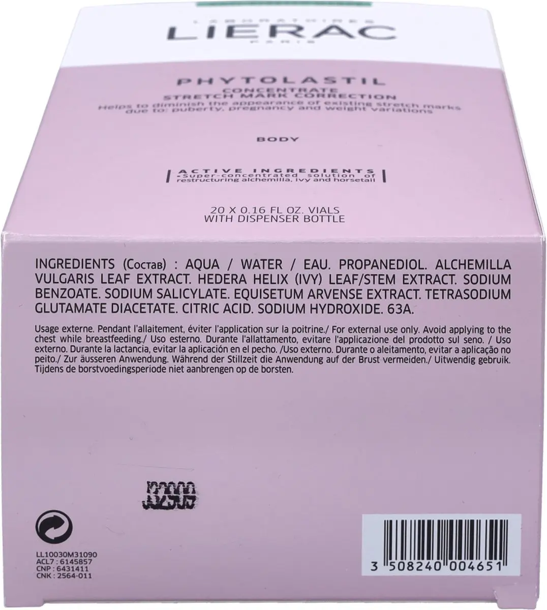 Lierac Phytolastil Ampullen 1ml