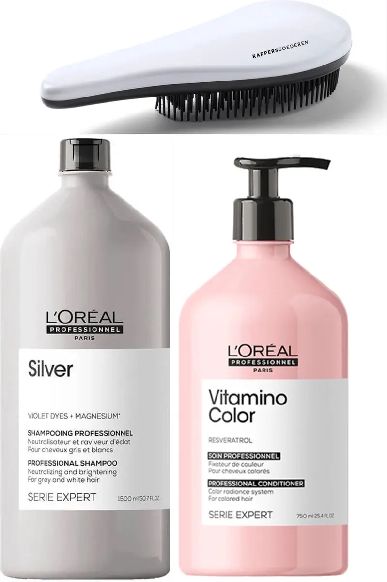 L'Oréal Professionnel Silver Shampoo & Vitamino Conditioner 1500ml