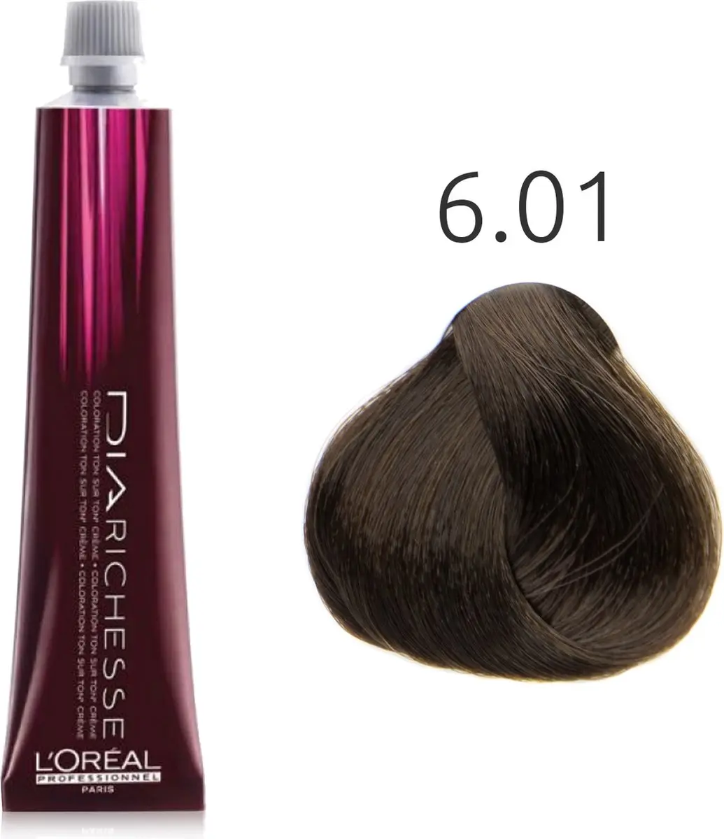 L'Oréal Professionnel Dia Richesse 6.01 Kleurspoeling 50ml - Donker Blond/Dark Brun