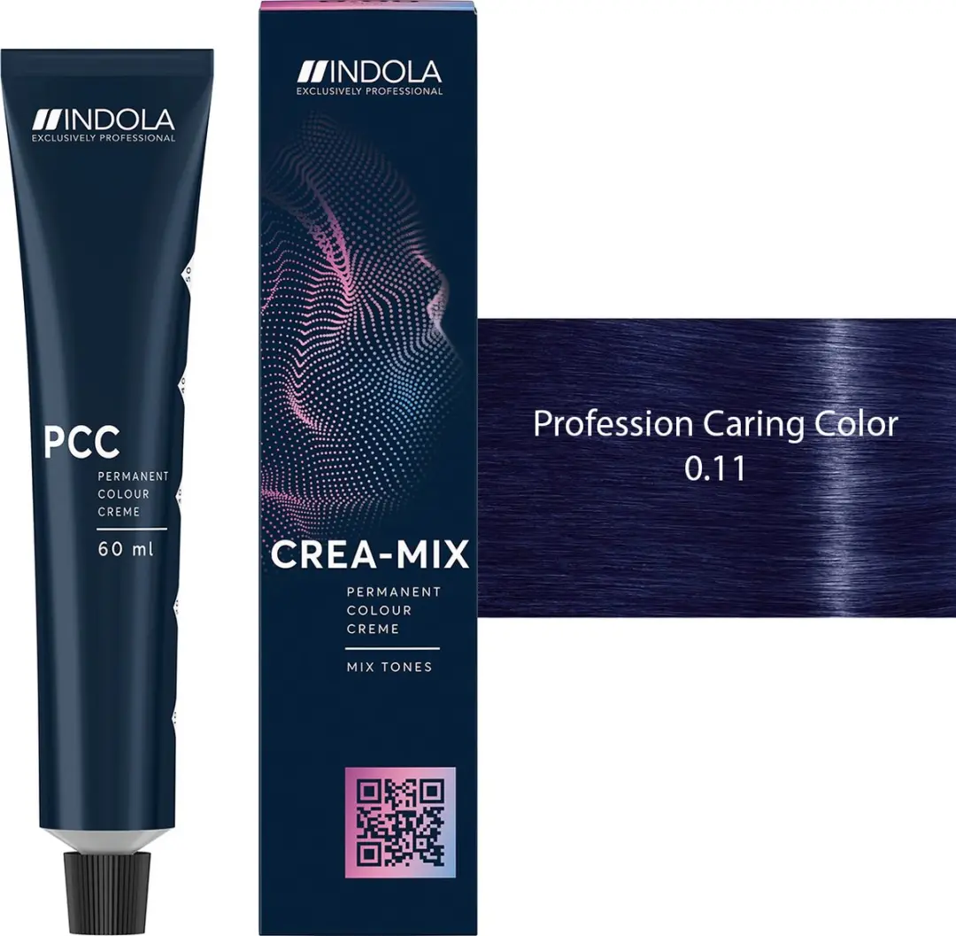 Indola Profession Permanent Caring Color 0.11 60ml - Zwart