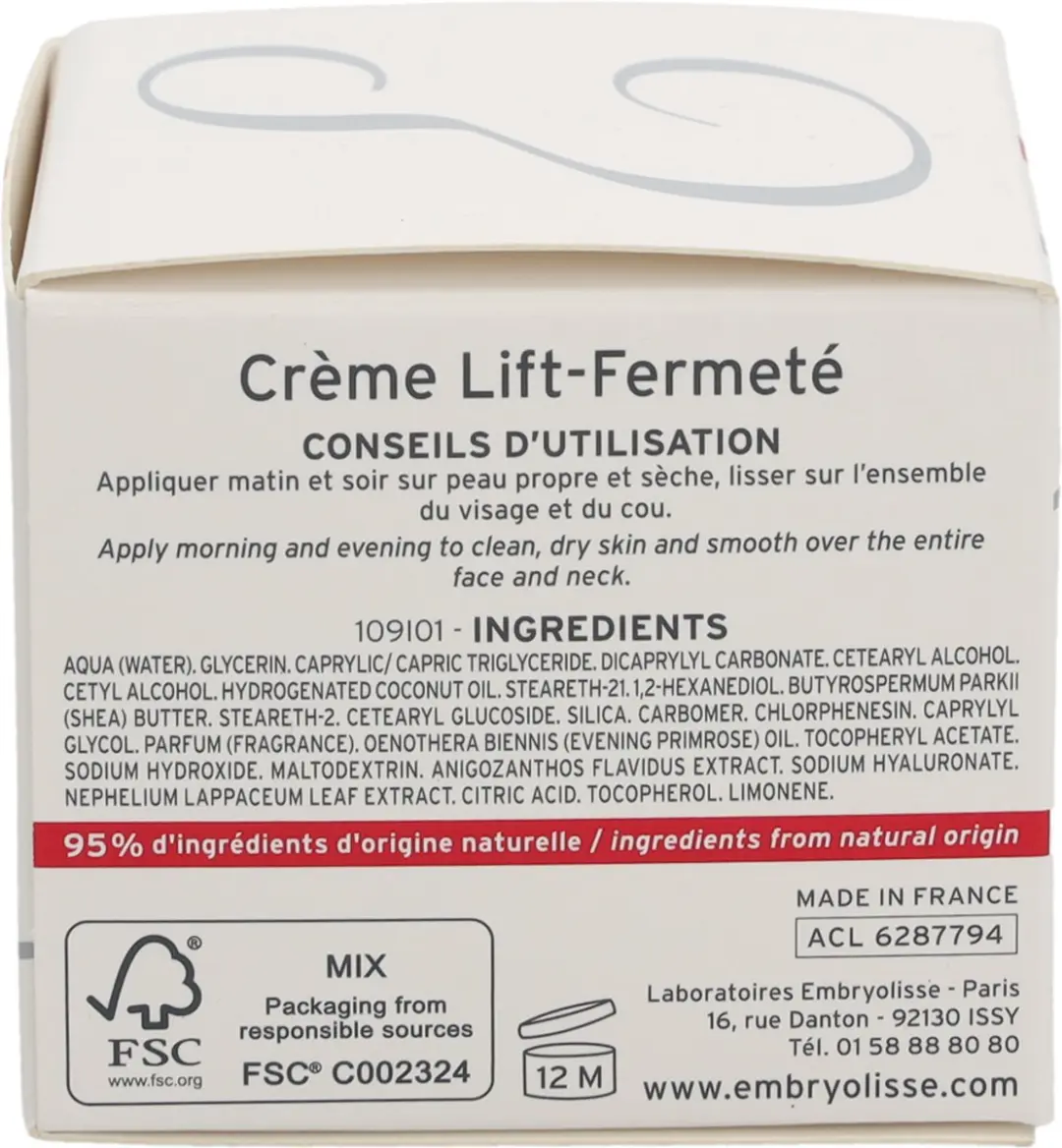 Embryolisse Crème Lift Fermeté 50ml