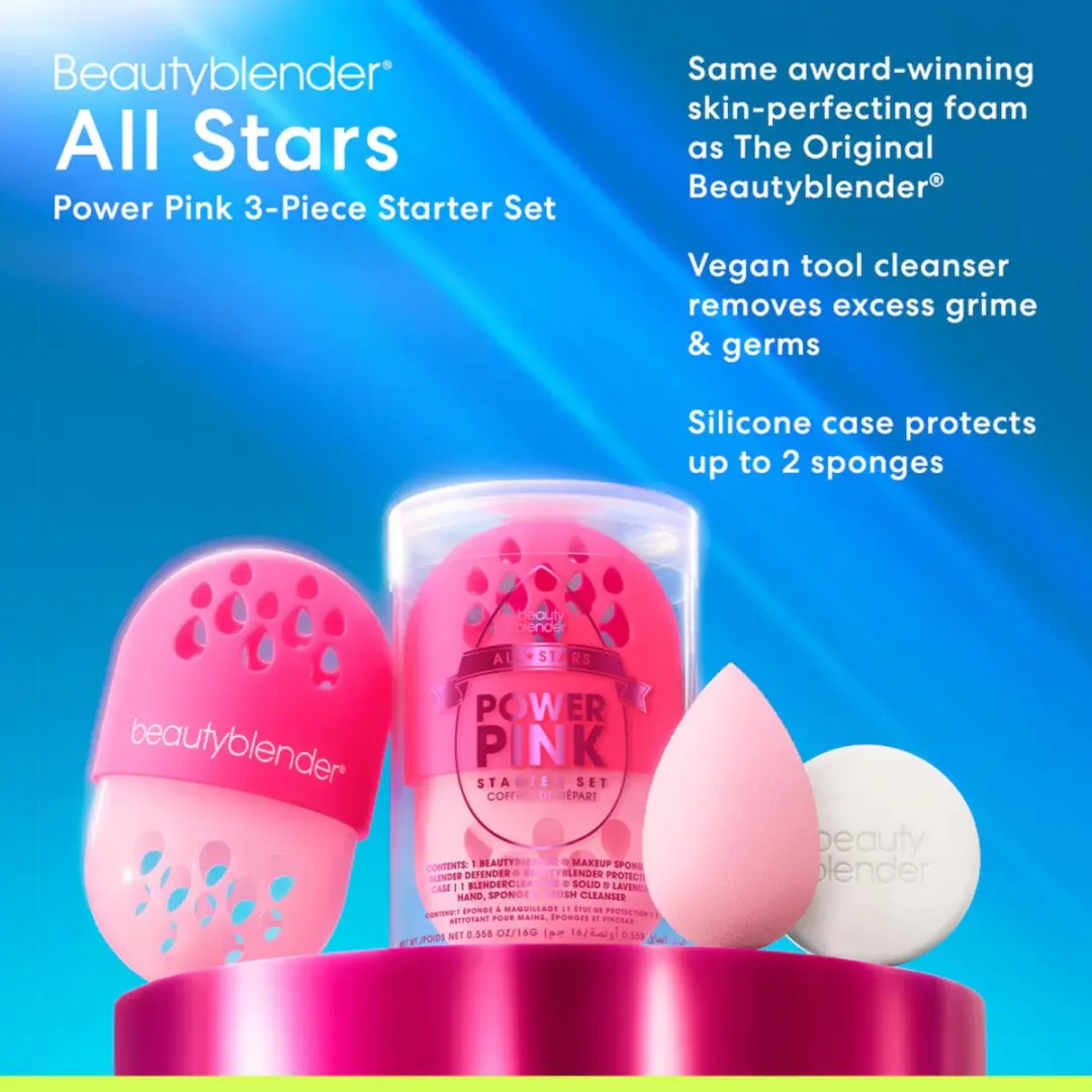 Beautyblender All Stars Power Pink Starter Set - 3 Stuks - afbeelding 6 van 6