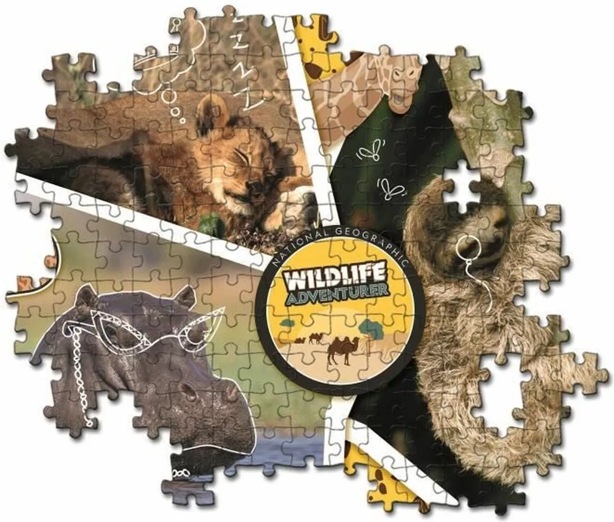 Clementoni National Geographic Wildlife Legpuzzel 104 Stuks - Multicolor - afbeelding 3 van 4