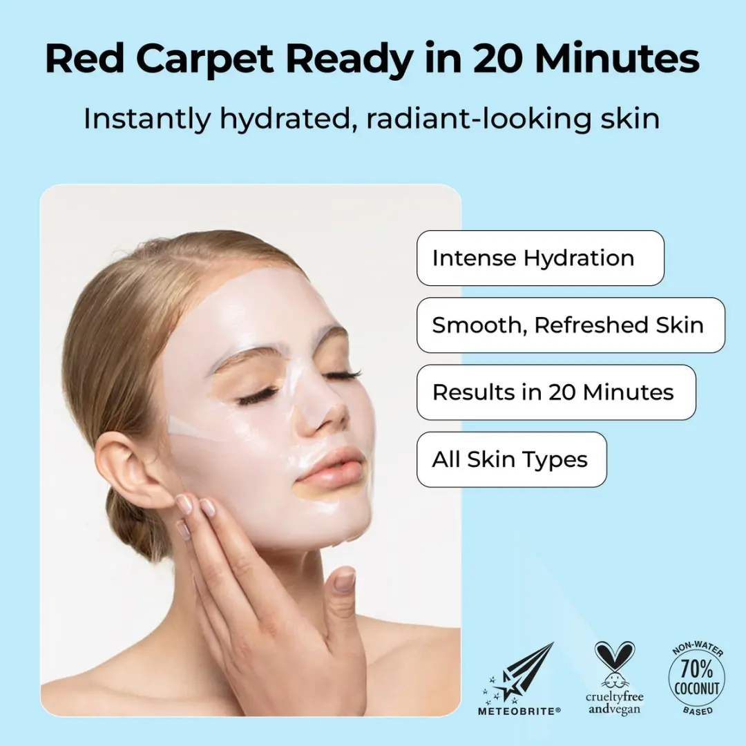 Starskin Red Carpet Ready Coconut Gezichtsmasker - 4 Stuks