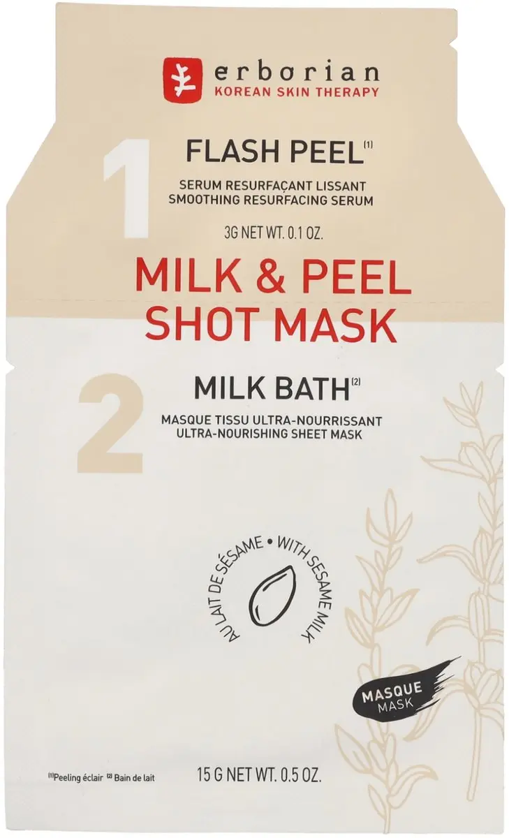 Erborian Milk & Peel Shot Mask 180g - 2 Stuks