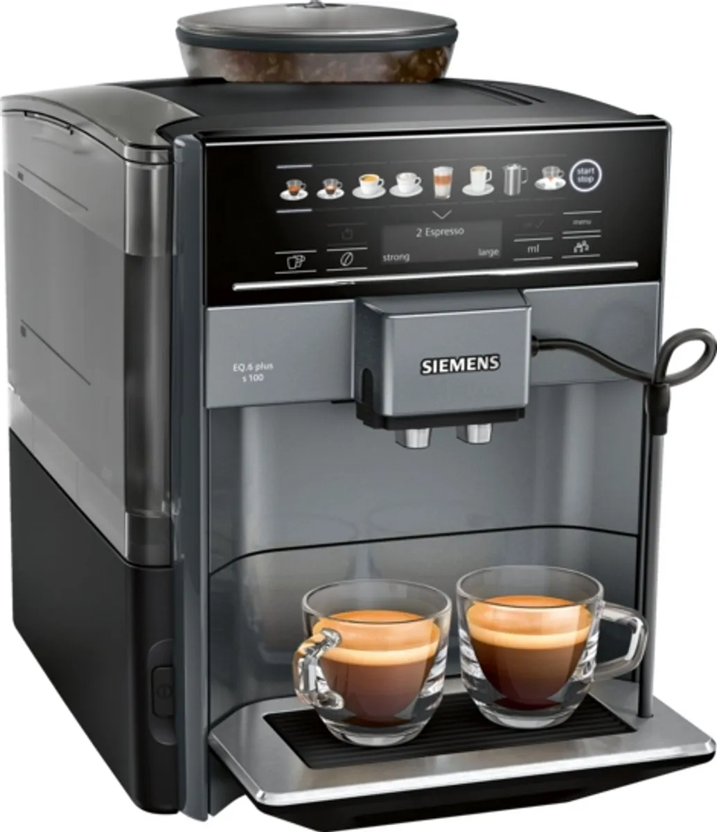 Siemens EQ6 Plus s100 TE651209RW Volautomatische Espressomachine - Antracietgrijs - afbeelding 6 van 6