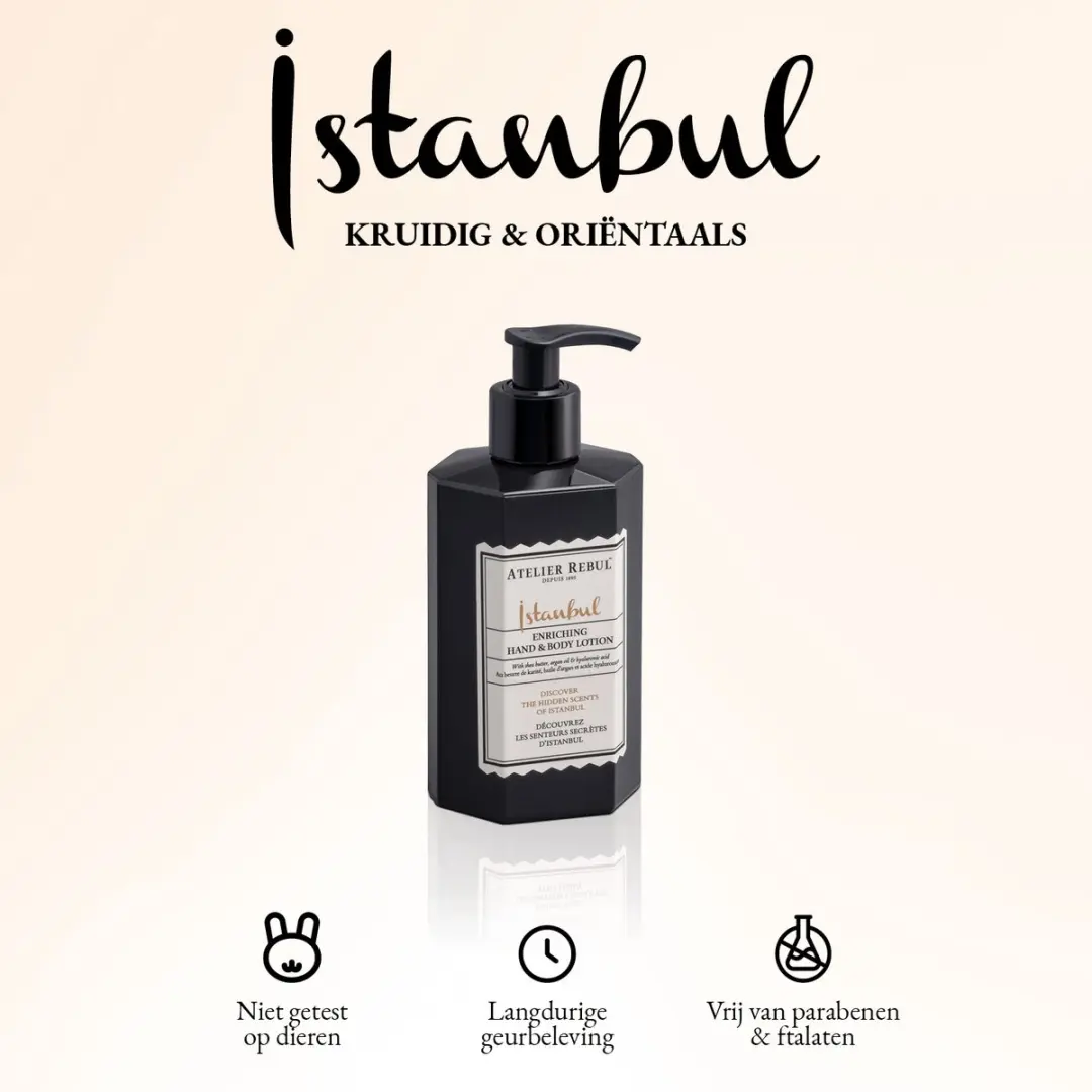 Atelier Rebul Istanbul Hand & Body Lotion 400ml - Houtige & Kruidige Geur
