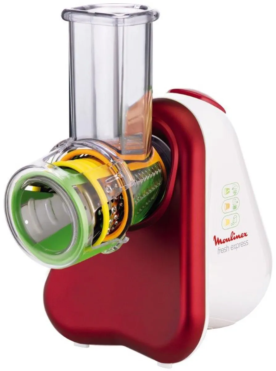 Moulinex Fresh Express DJ753510 Snij- en raspapparaat - 200W - Rood