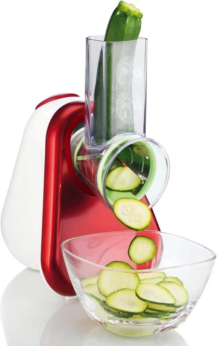 Moulinex Fresh Express DJ753510 Snij- en raspapparaat - 200W - Rood