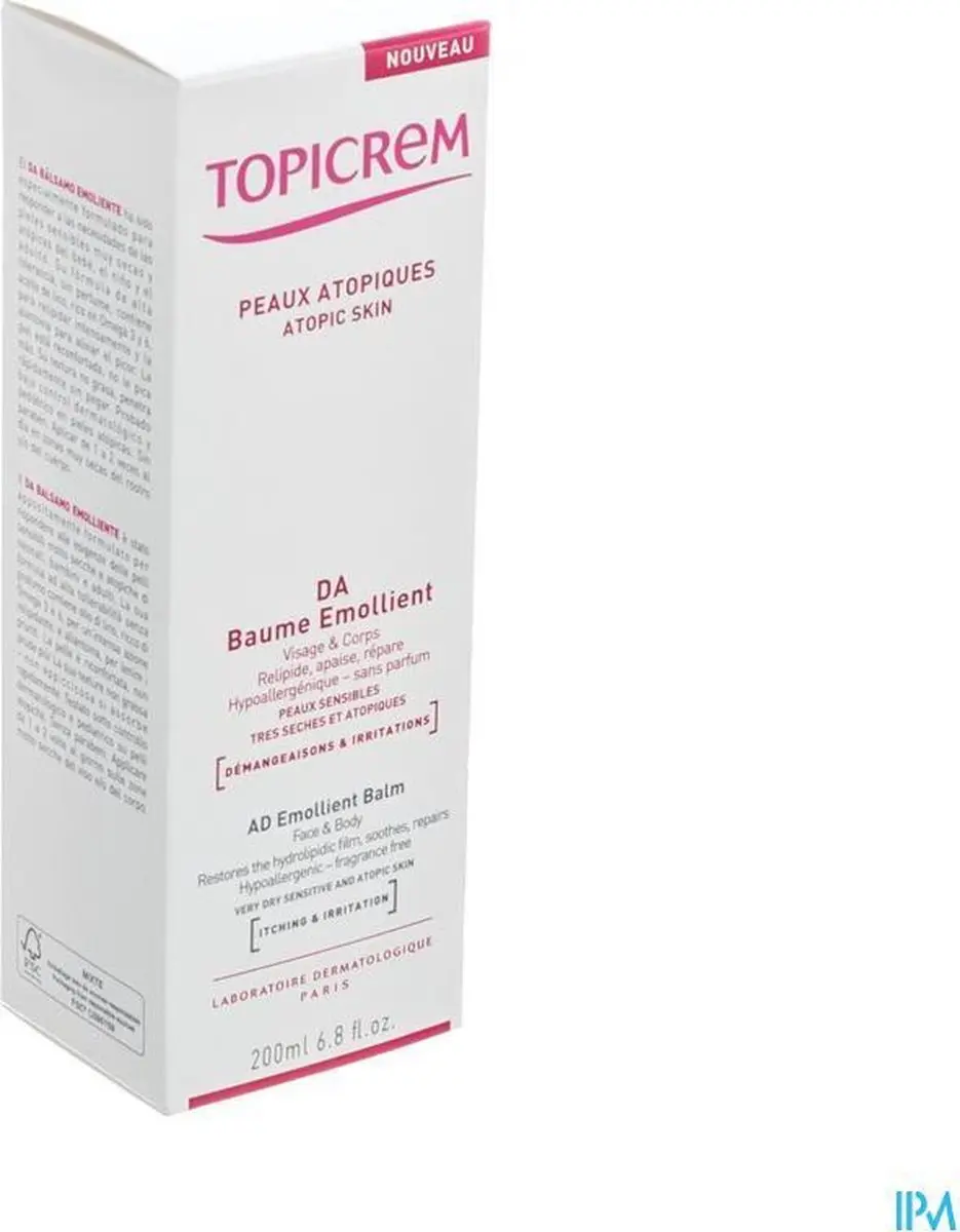 Topicrem Da Emollient Balm 200ml