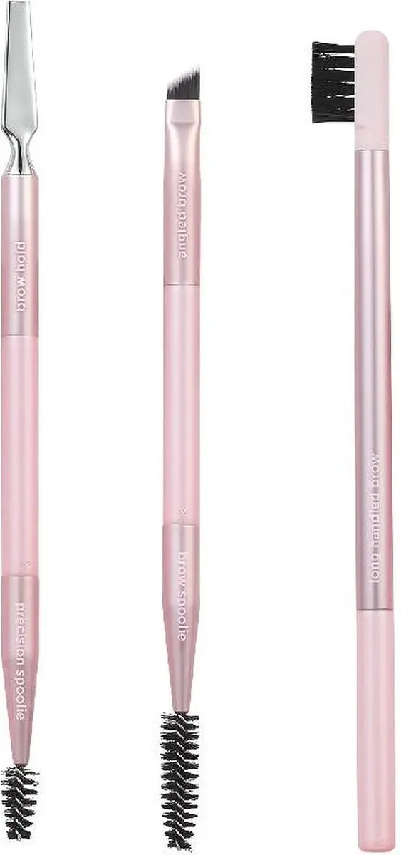 Real Techniques Make-Up Borstel Set - 3 Stuks Roze