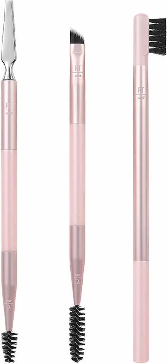 Real Techniques Make-Up Borstel Set - 3 Stuks Roze