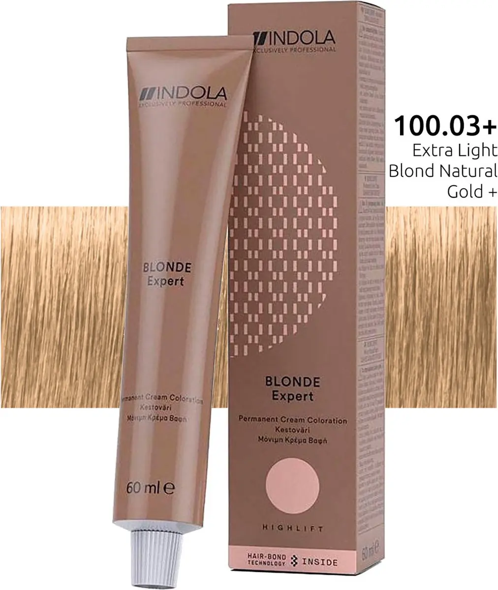 Indola Profession Permanent Caring Color BE 100.03+ 60ml - Zwart