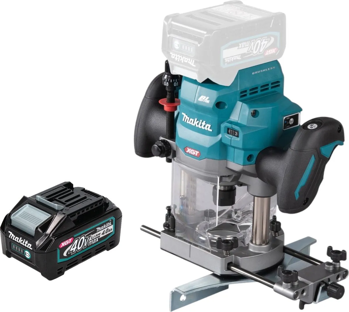 Makita RP 001 GM1 Bovenfrees 40V Max 12mm