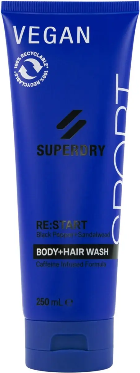 Superdry Sport Body+Hair Wash RE:start 250ml