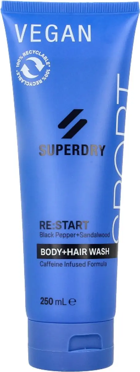 Superdry Sport Body+Hair Wash RE:start 250ml