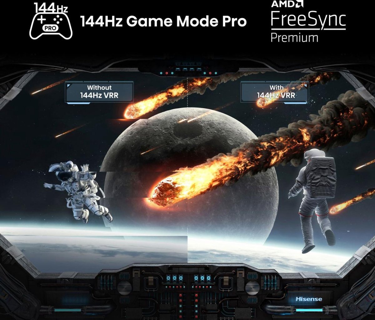 Hisense 75E7NQ PRO - 75 inch - 4K QLED - 144Hz - 2024