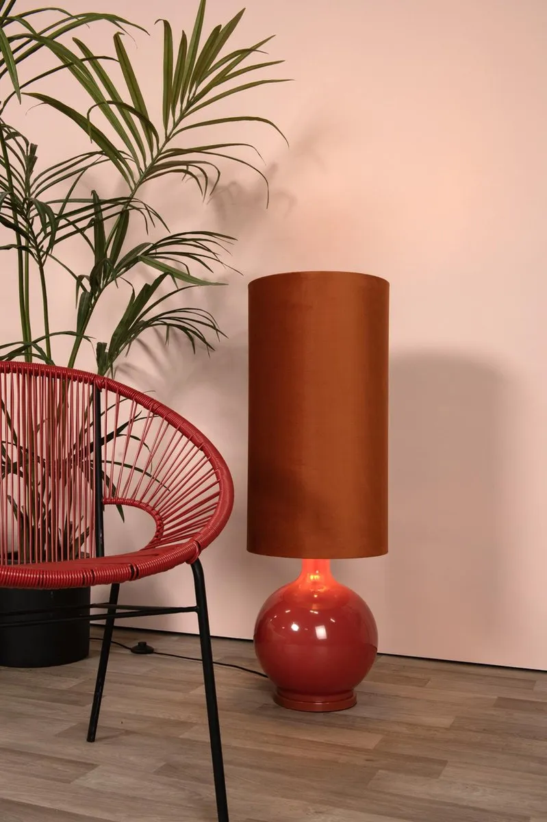 Lucide ESTERAD Vloerlamp - Ø34cm - 1xE27 - Oranje