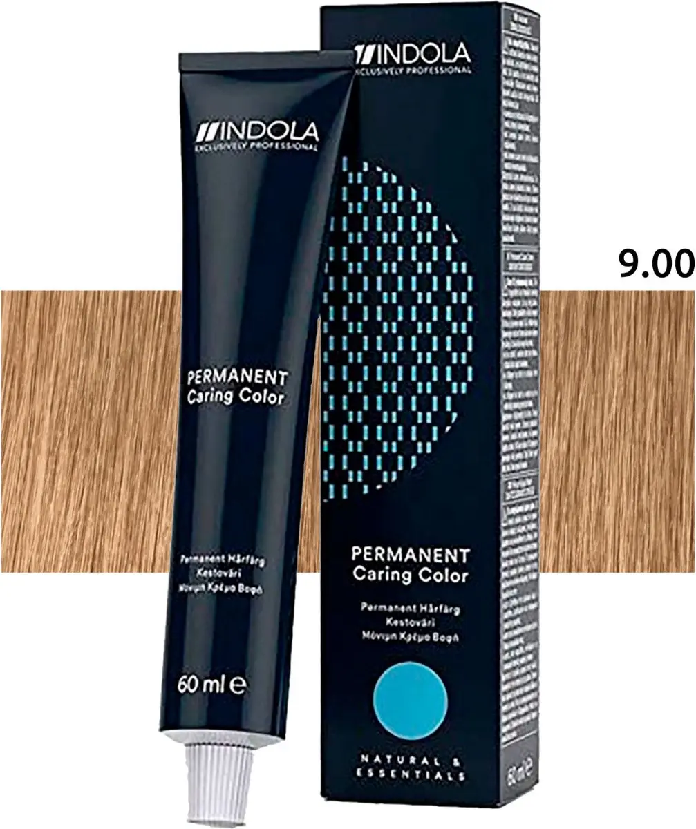 Indola Profession Permanent Caring Color 9.00 Zwart 60ml