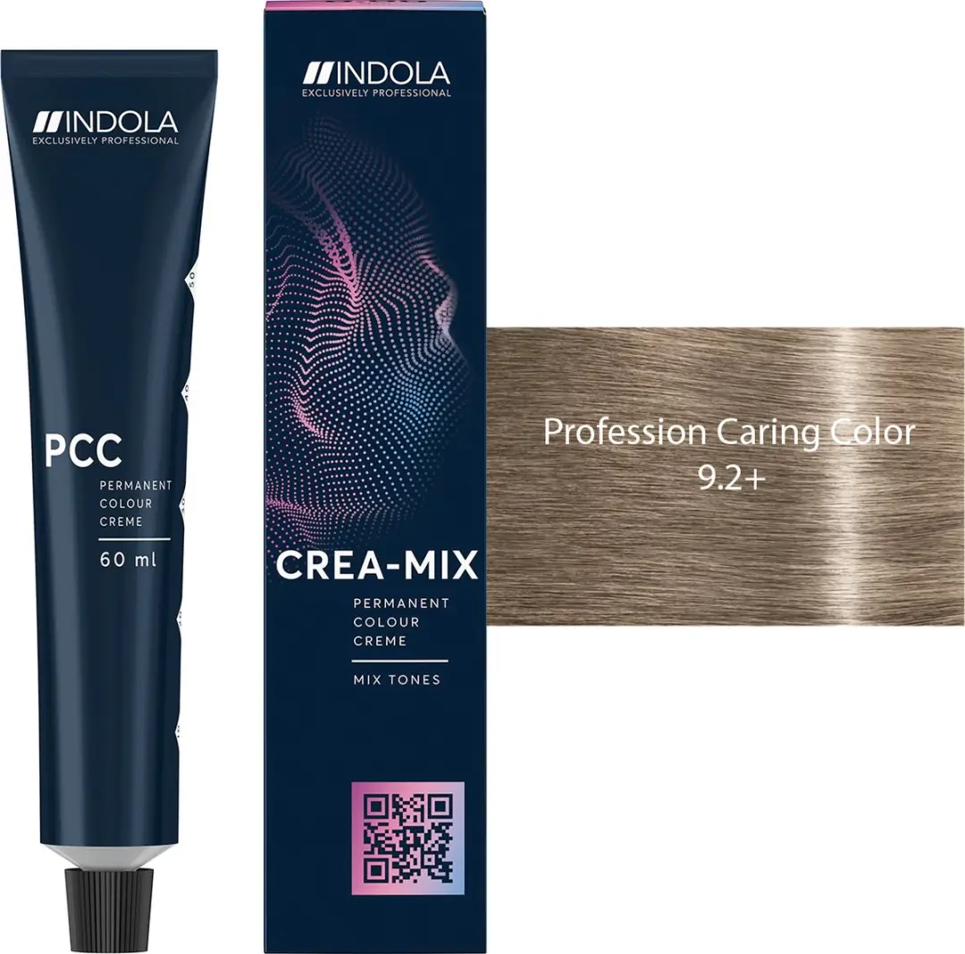 Indola Profession Caring Color 9.2+ Permanent Haarkleur 60ml - Zwart