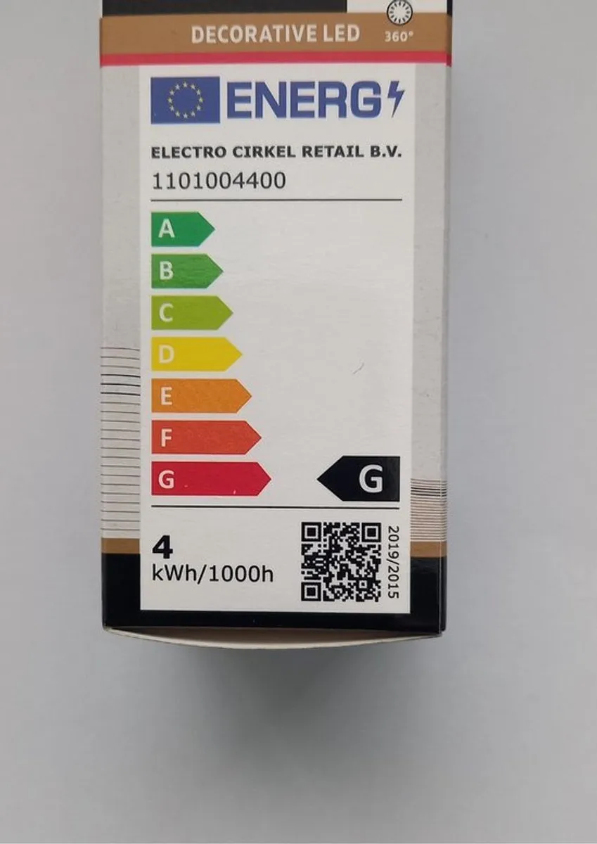 Calex LED Kogellamp 3,5W E14 - 2 Stuks - Goud - Dimbaar