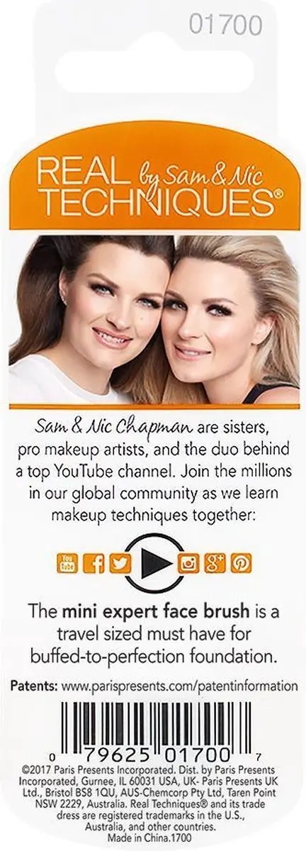 Real Techniques Brushes Base Mini Expert Travel Makeup Set