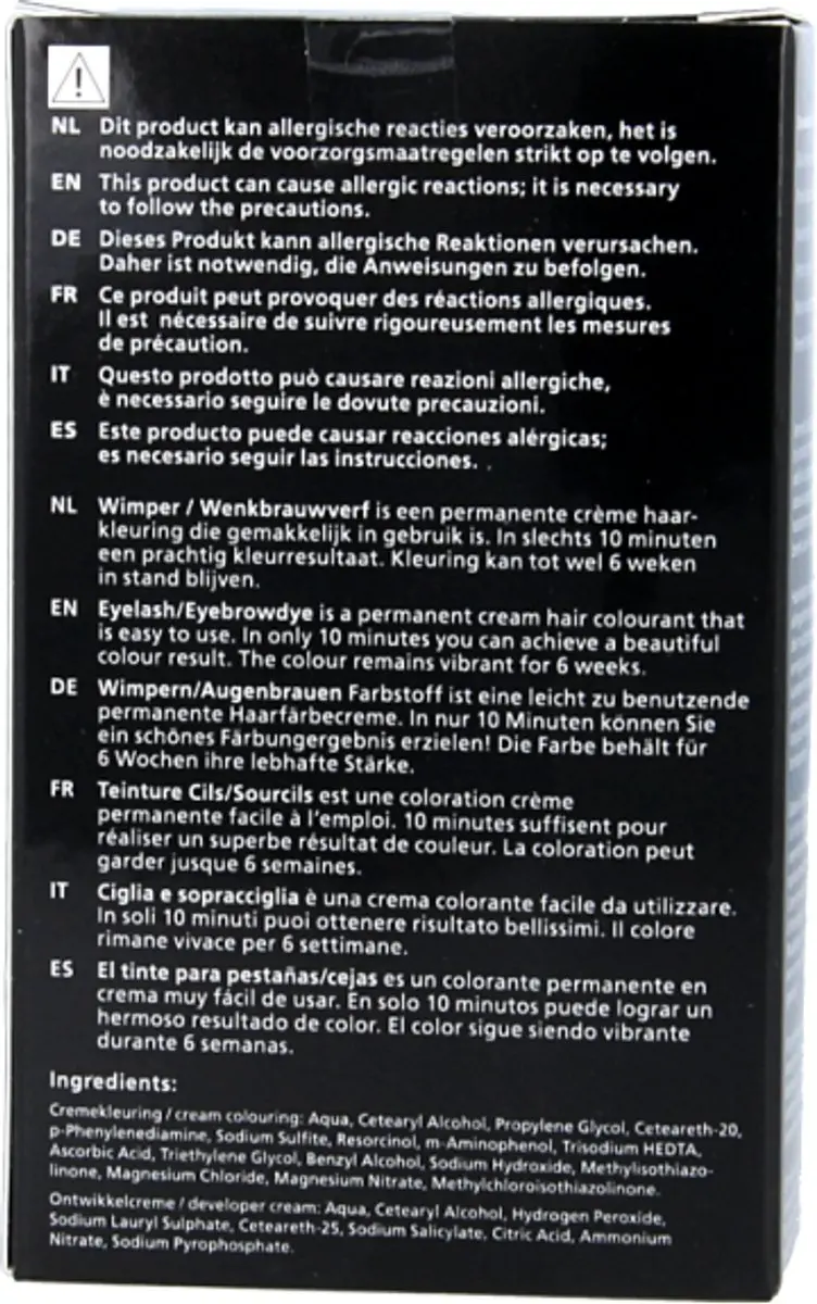 Christian Faye Wenkbrauw- en Wimperverfkit Donkerbruin 3ml