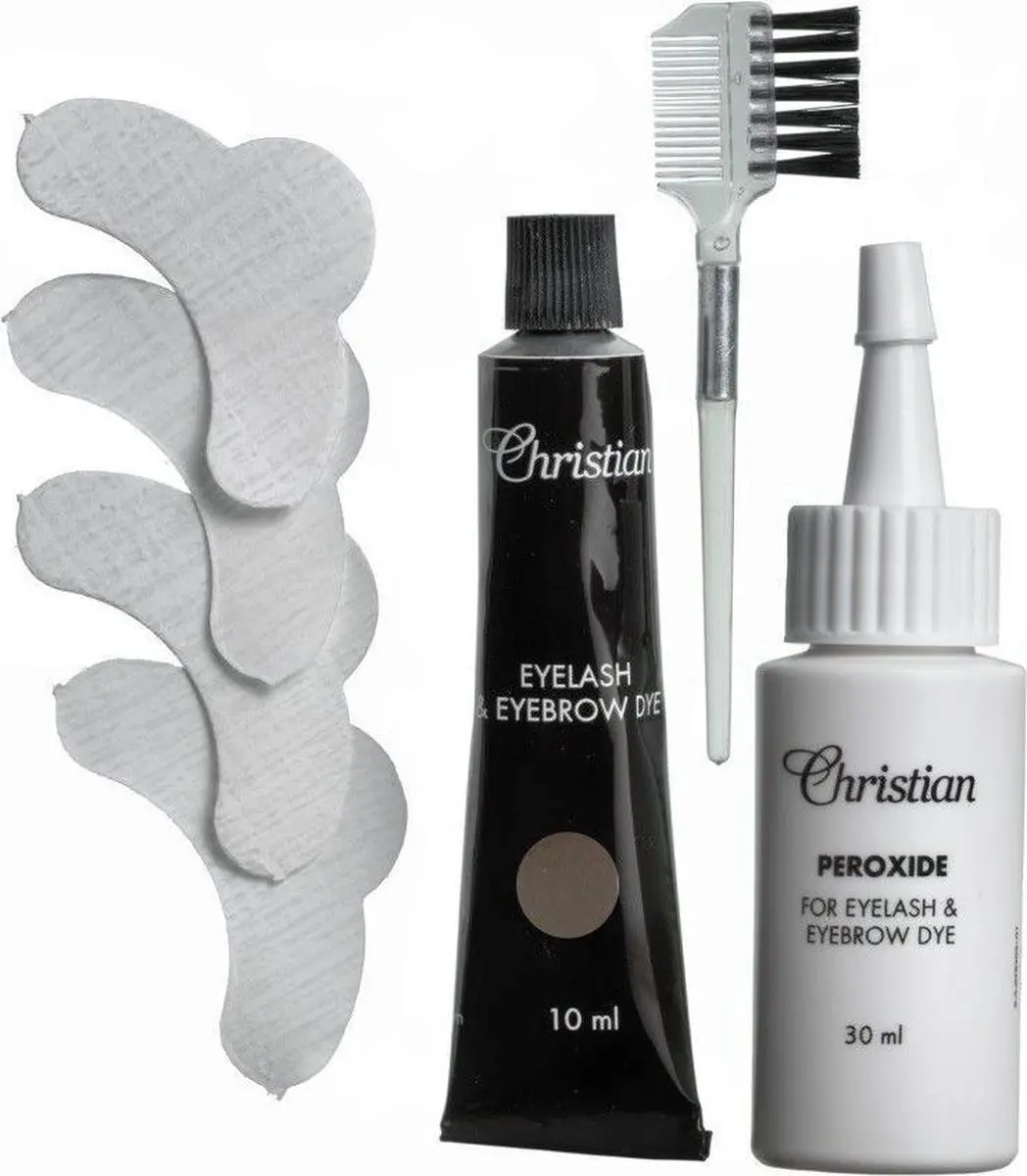 Christian Faye Wenkbrauw- en Wimperverfkit Donkerbruin 3ml