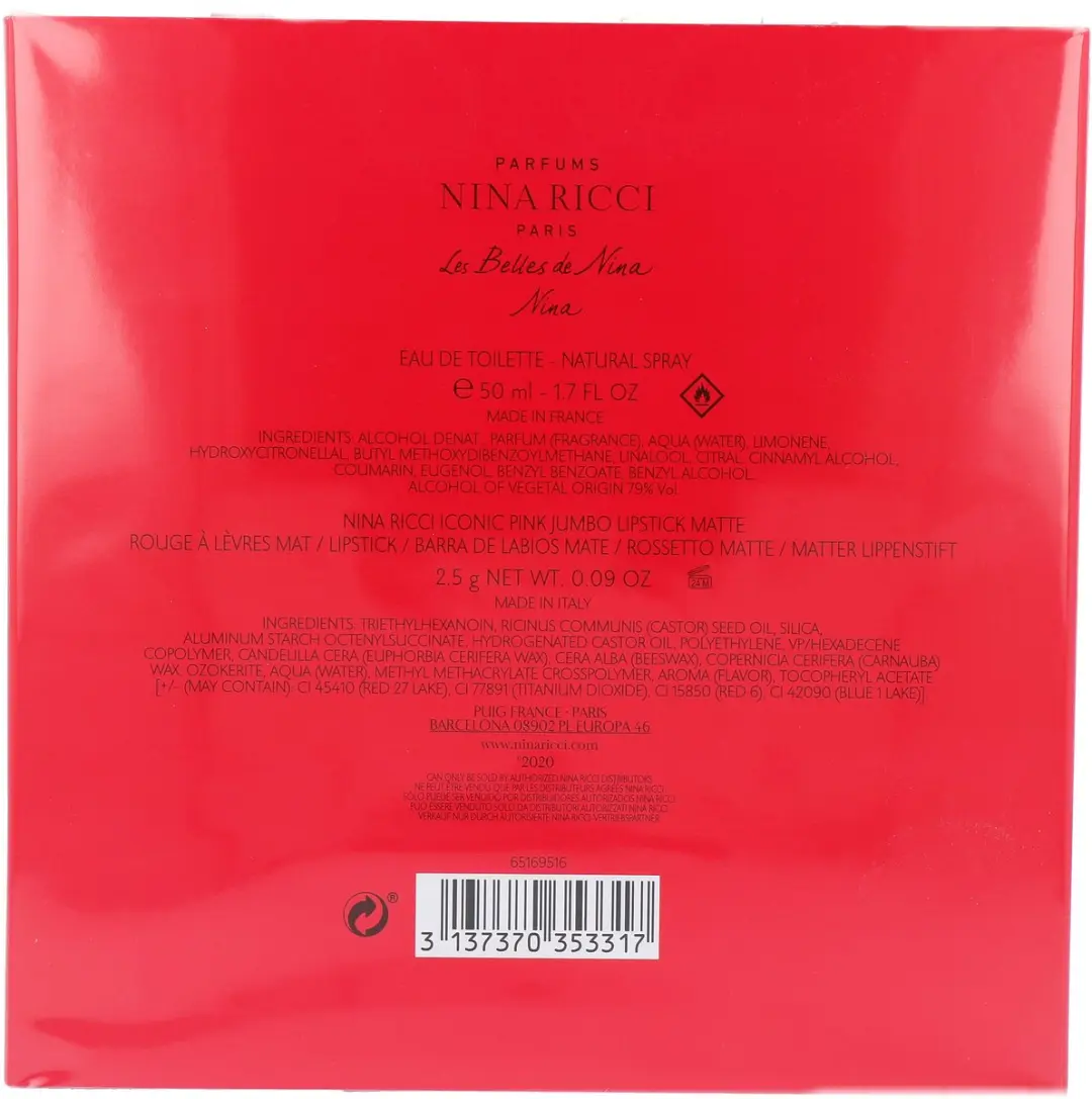 Nina Ricci Loves You Giftset 1ST - 52.5ml
