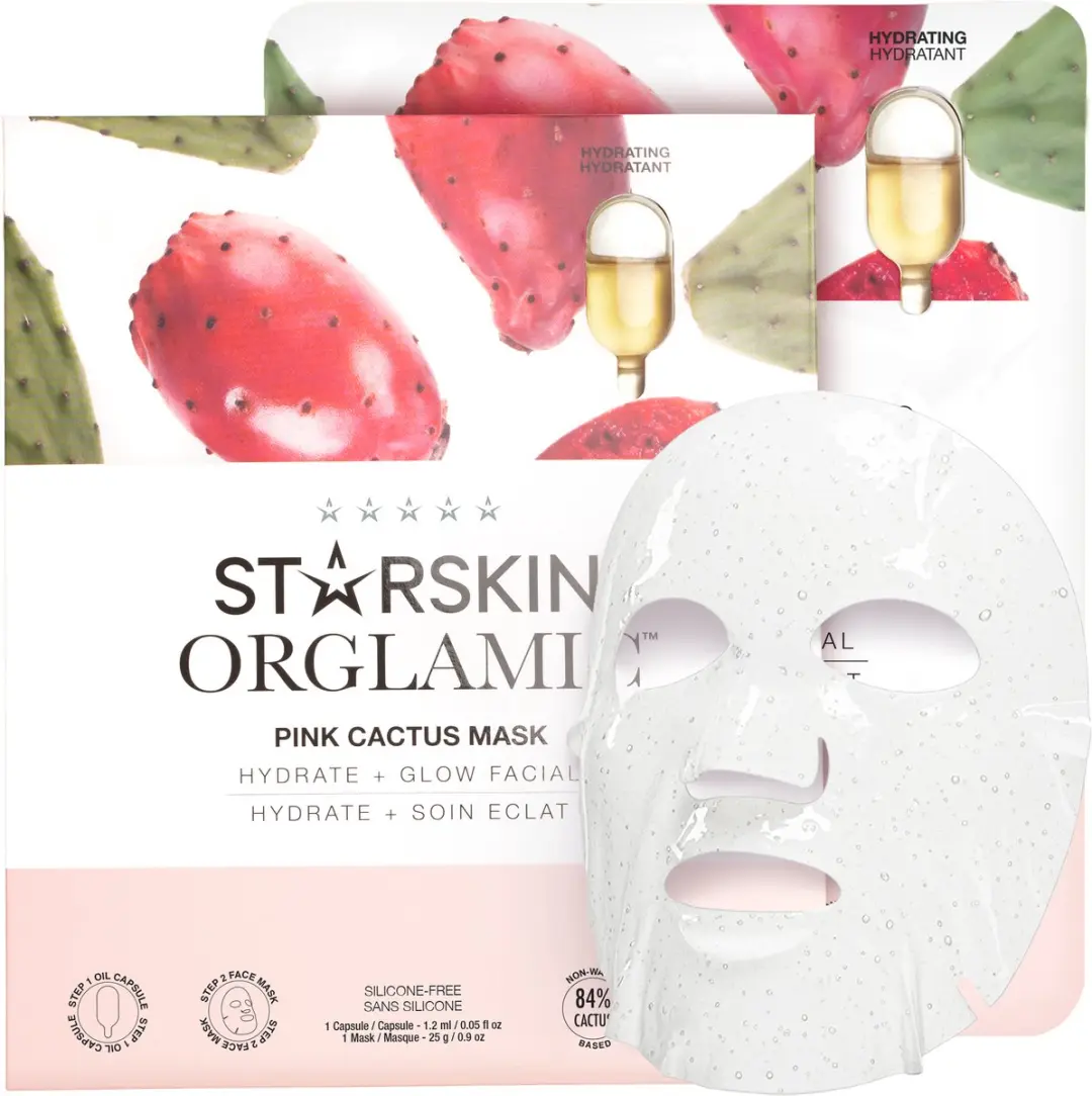 Starskin Orglamic Pink Cactus 2-Stappen Gezichtsmasker