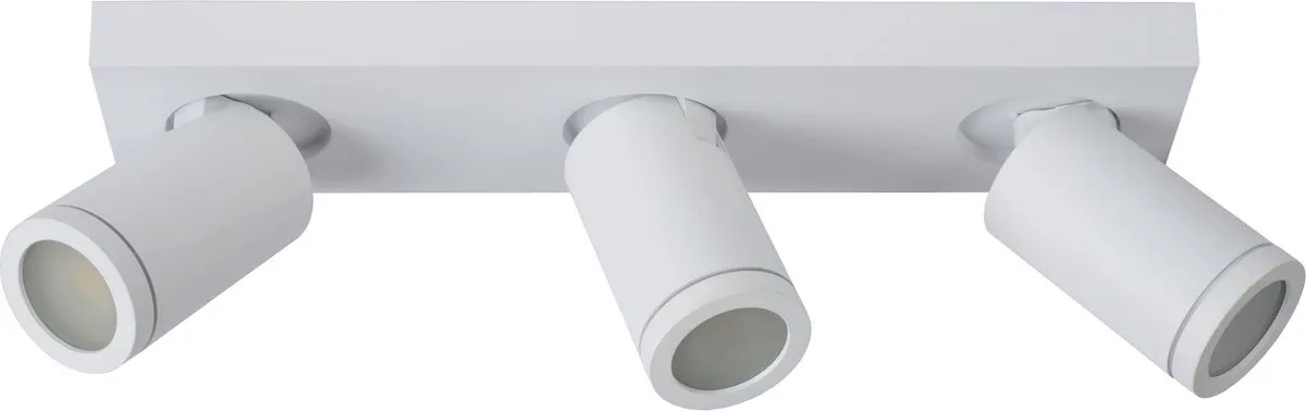 Lucide Taylor Plafondspot LED 3x5W 2200K/3000K - IP44 Wit