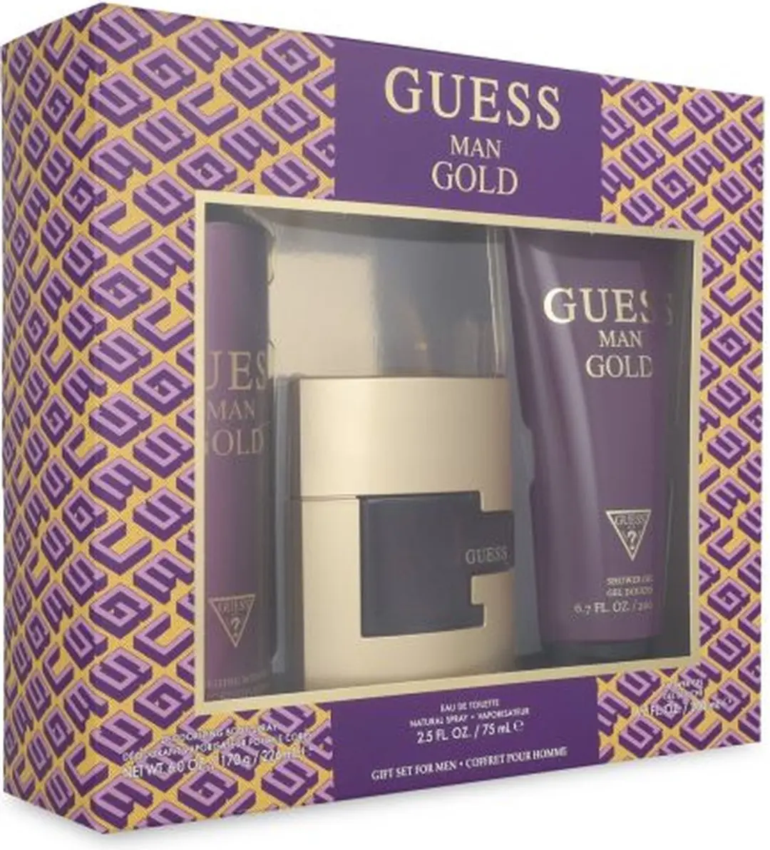 GUESS Gold Man Eau de Toilette Set - 3 Stuks