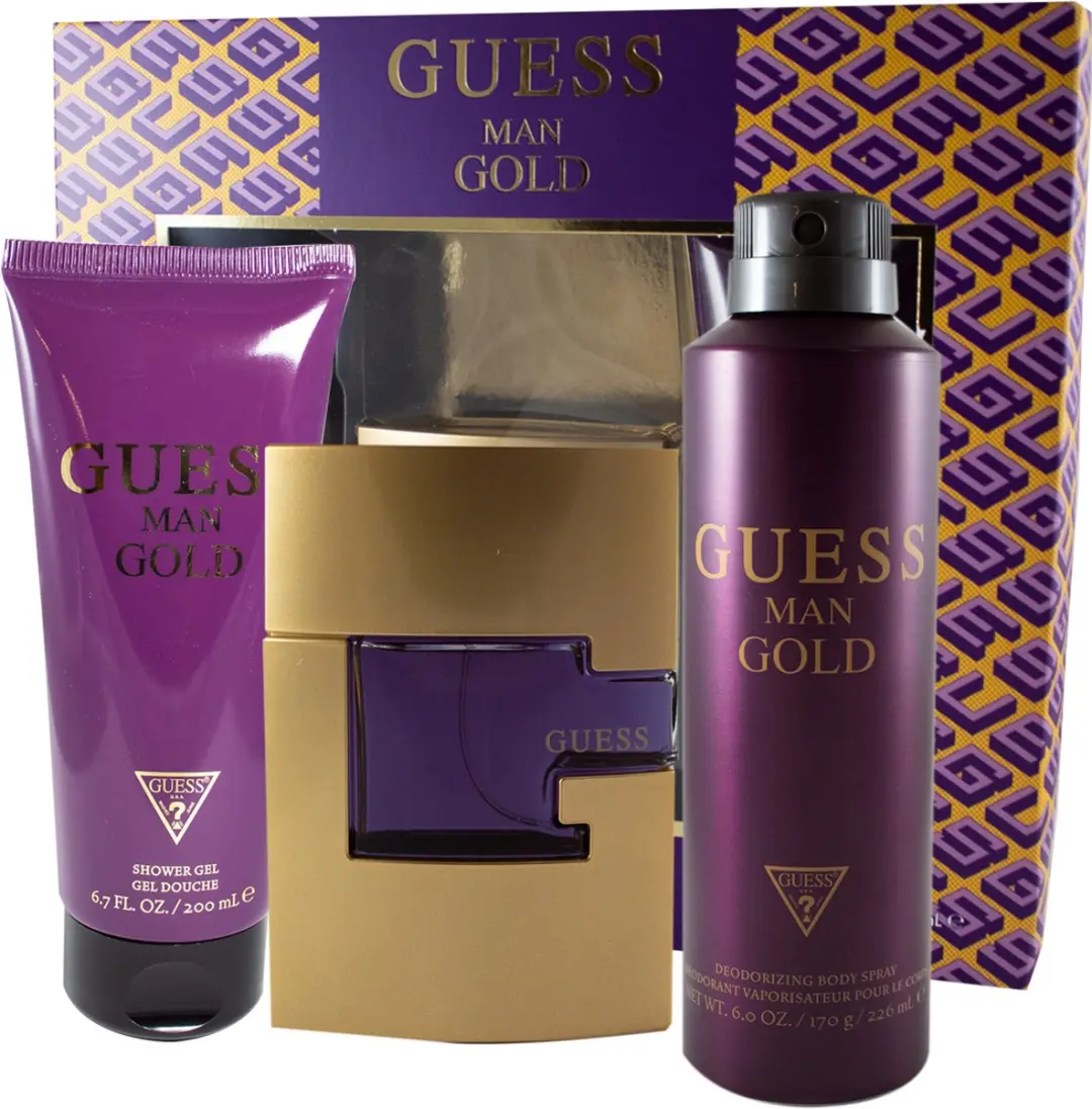 GUESS Gold Man Eau de Toilette Set - 3 Stuks
